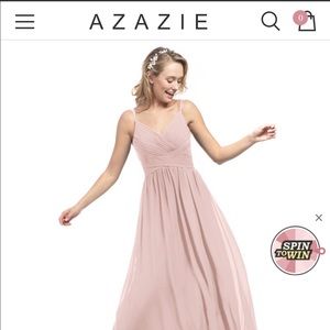 Azazie Blake Bridesmaid Dress in Dusty Rose